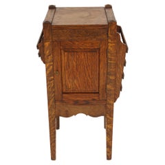 Antique Tiger Oak Arts and Craft Smothers Stand Cabinet, Scotland 1910, B2897