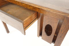 Vintage Tiger Oak Desk, Arts & Crafts Mission, American 1920, B2478