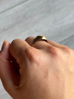 Vintage Tigers Eye and 9 Carat Gold Signet Ring