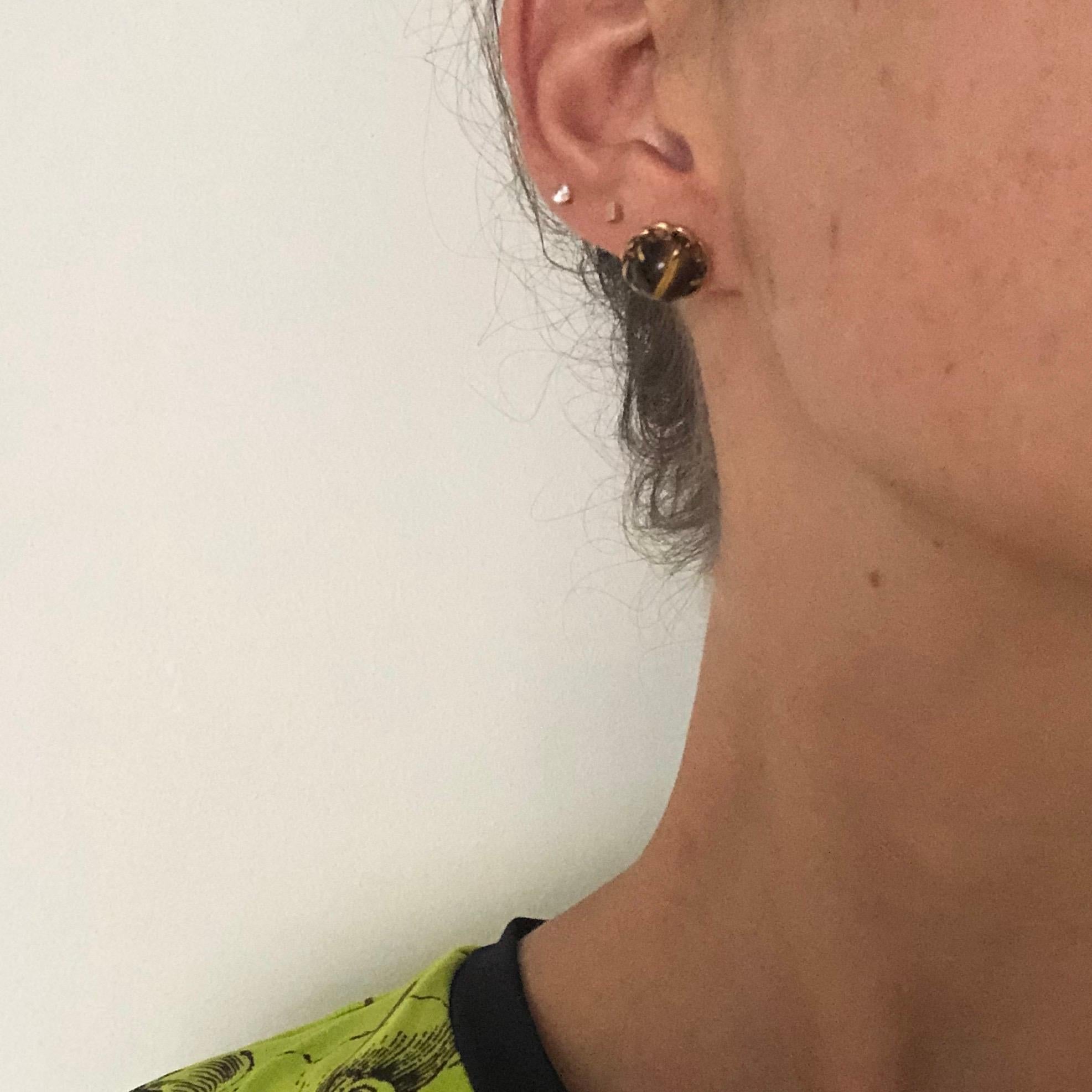 tiger earrings studs