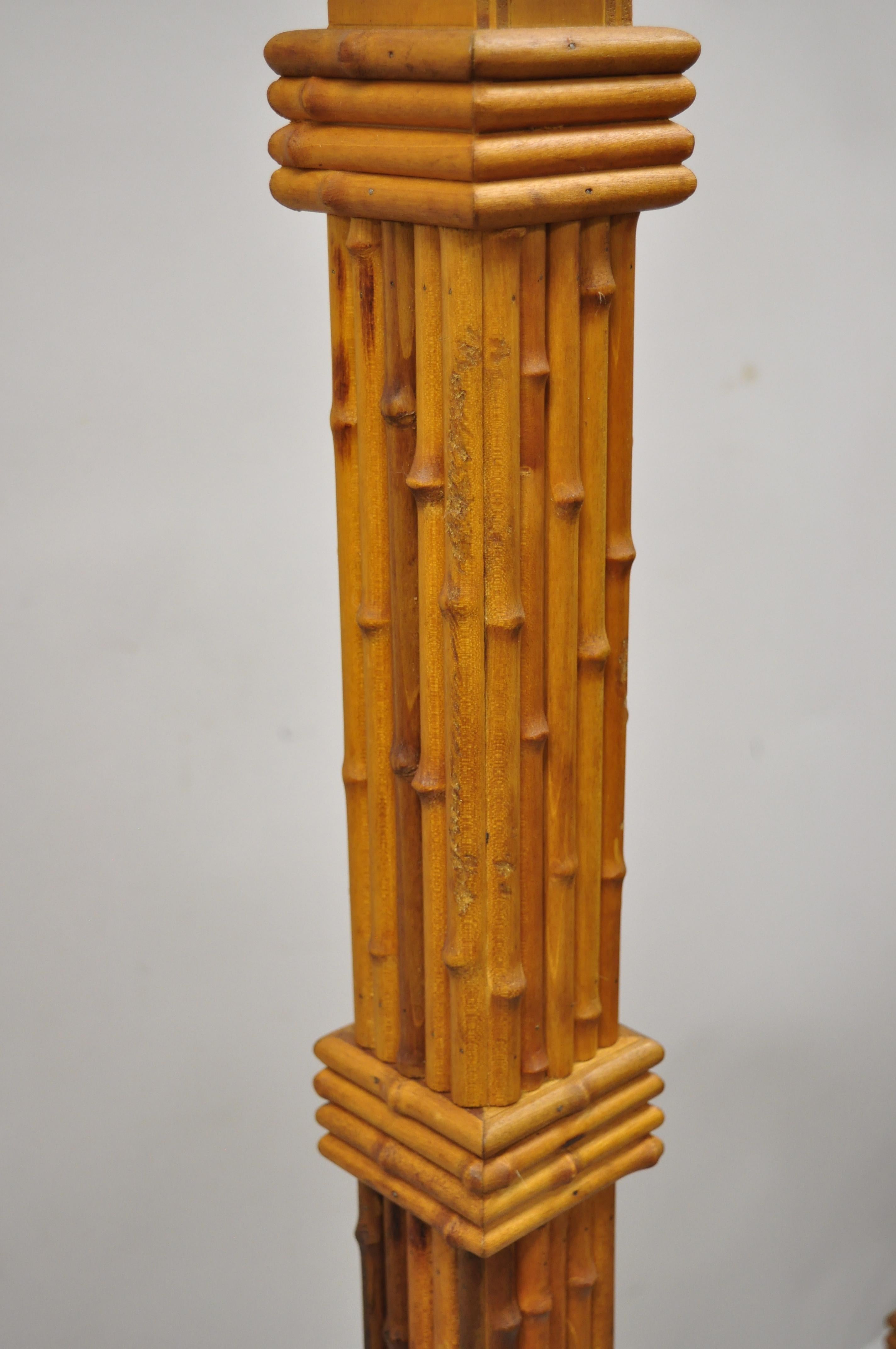 vintage bamboo floor lamp