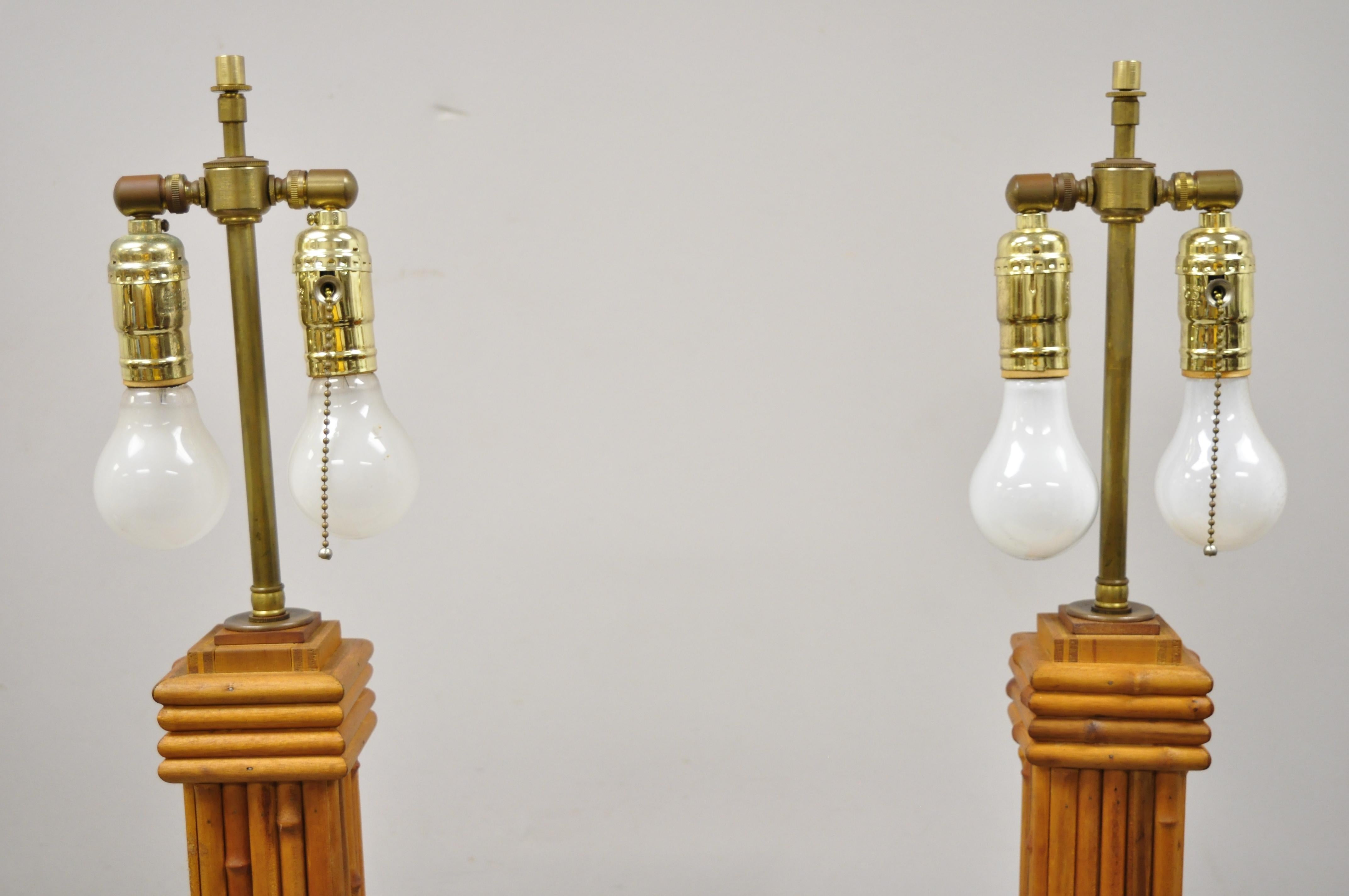 vintage wooden floor lamps