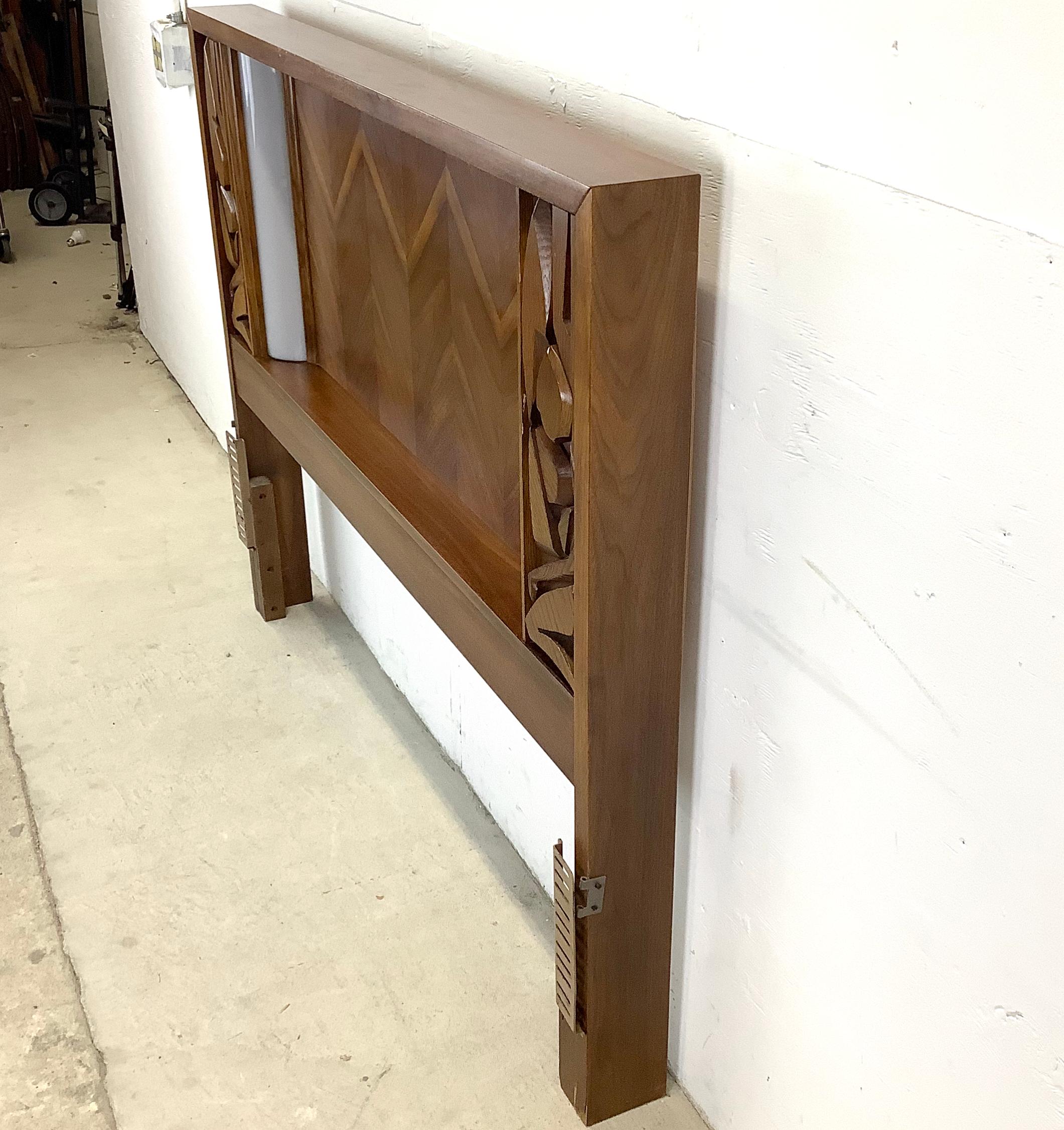 Vintage Tiki Style Backlit Headboard by United Furniture- Full/Queen 2