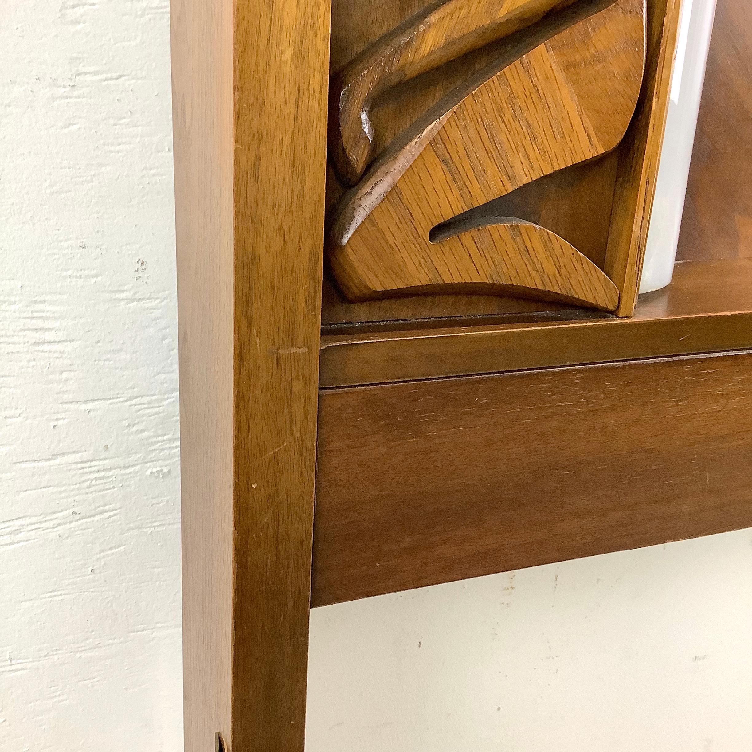 Vintage Tiki Style Backlit Headboard by United Furniture- Full/Queen 3