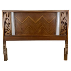 Vintage Tiki Style Backlit Headboard by United Furniture- Full/Queen