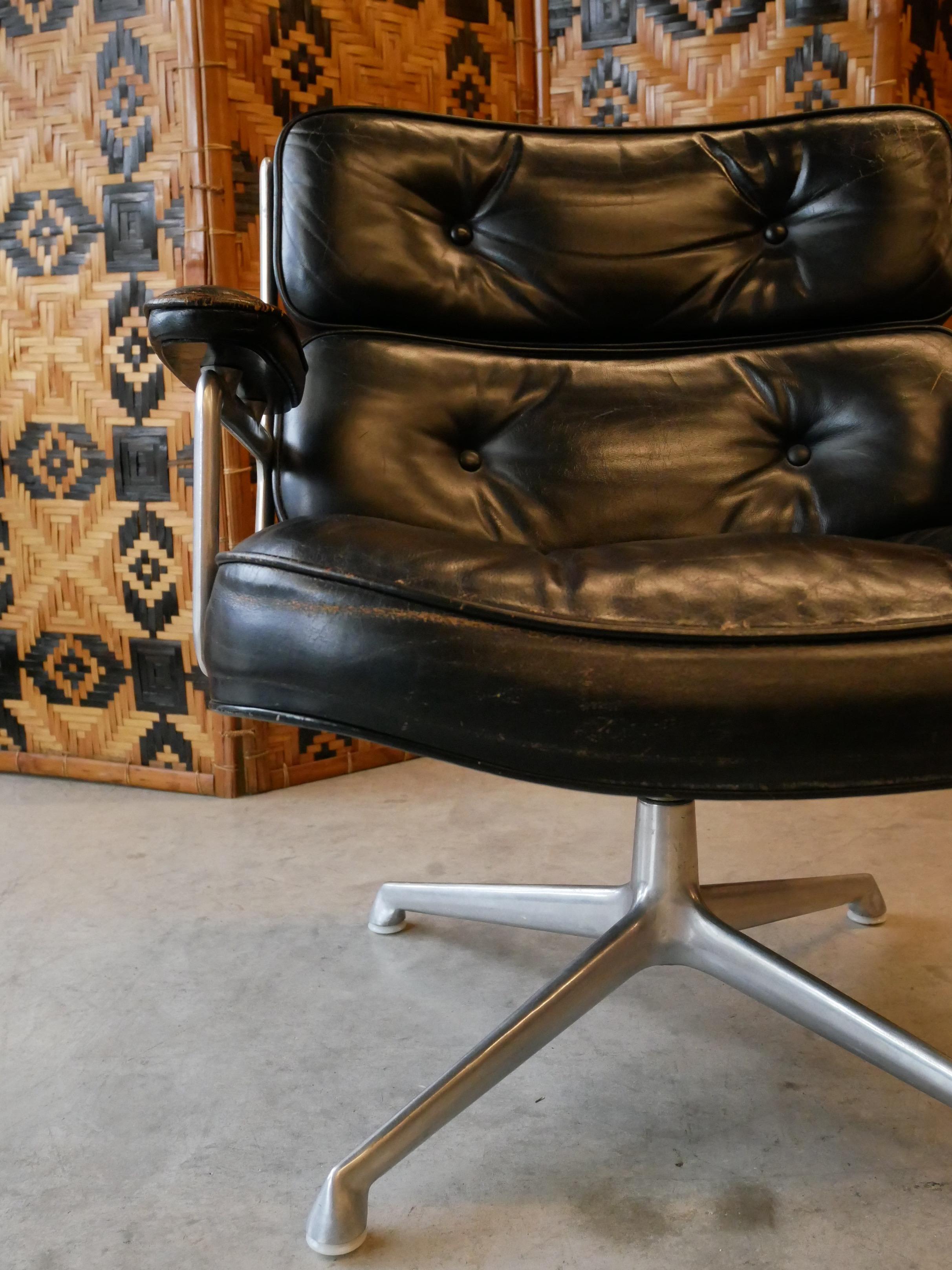 Vintage Time Life Lobby ES105 Stuhl von Charles und Ray Eames für Herman Miller im Angebot 5