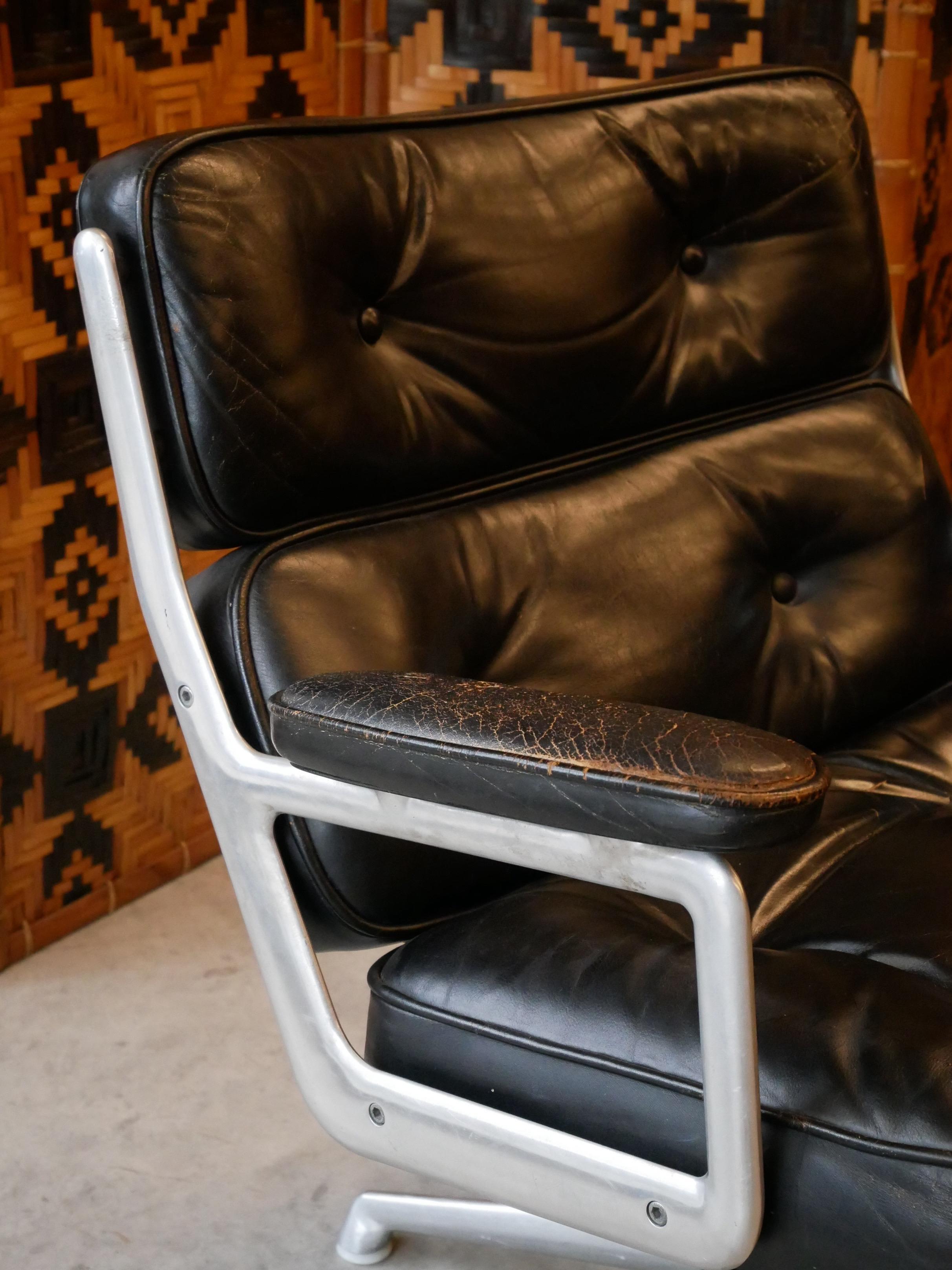 Vintage Time Life Lobby ES105 Stuhl von Charles und Ray Eames für Herman Miller im Angebot 6