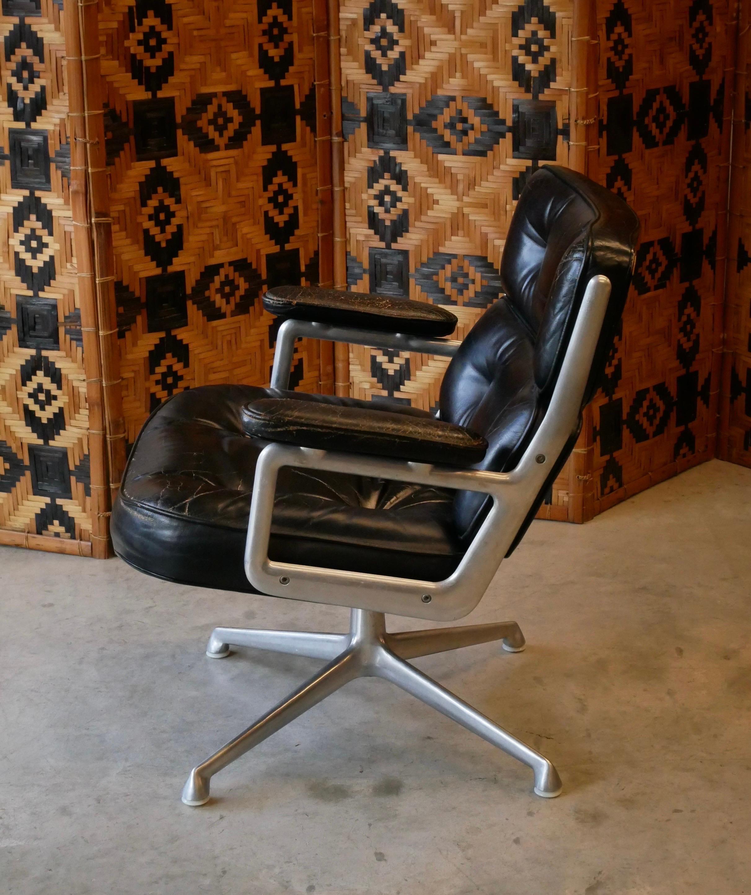 Vintage Time Life Lobby ES105 Stuhl von Charles und Ray Eames für Herman Miller im Angebot 7