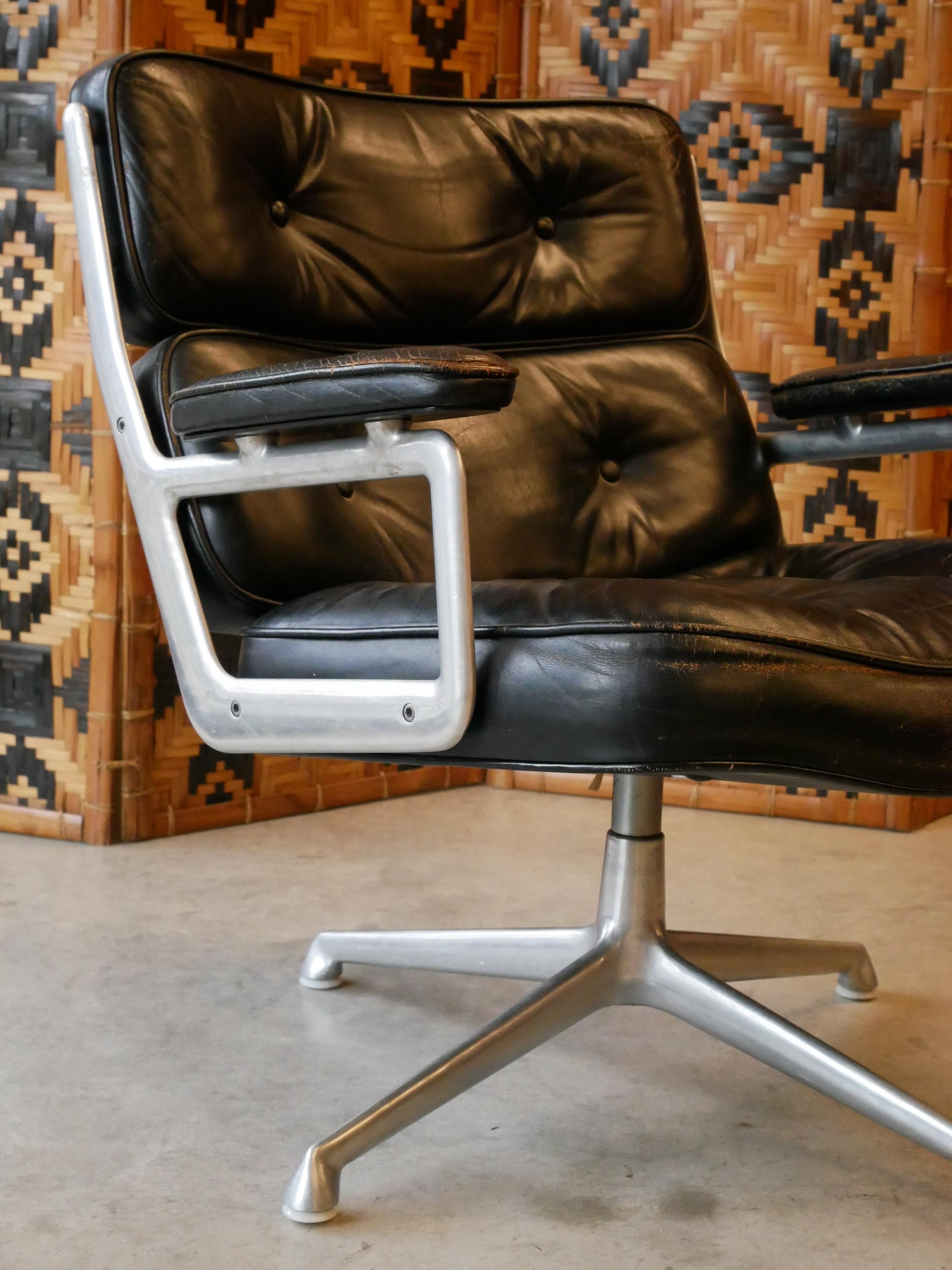 Vintage Time Life Lobby ES105 Stuhl von Charles und Ray Eames für Herman Miller im Angebot 9