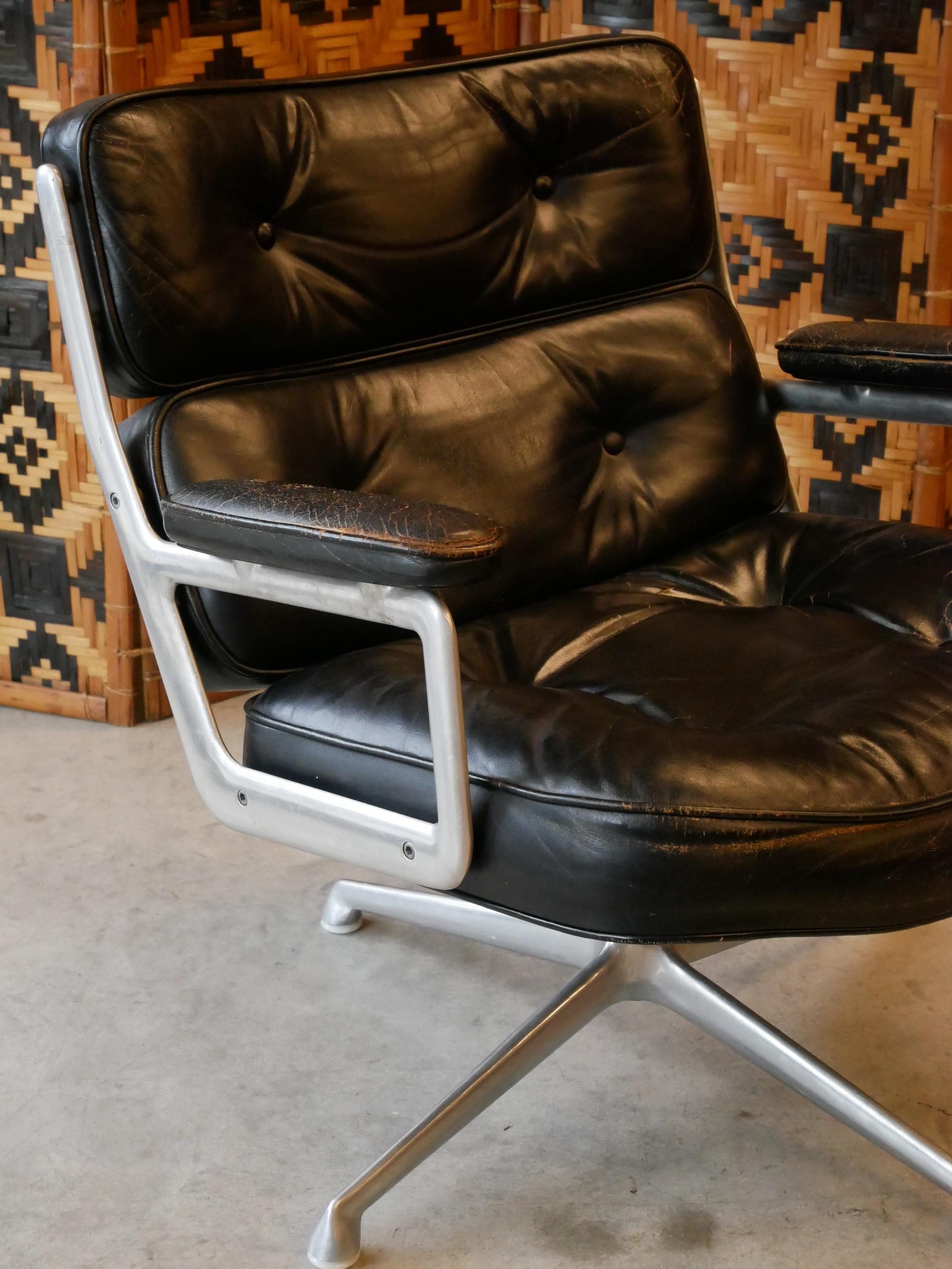 Vintage Time Life Lobby ES105 Stuhl von Charles und Ray Eames für Herman Miller im Angebot 10