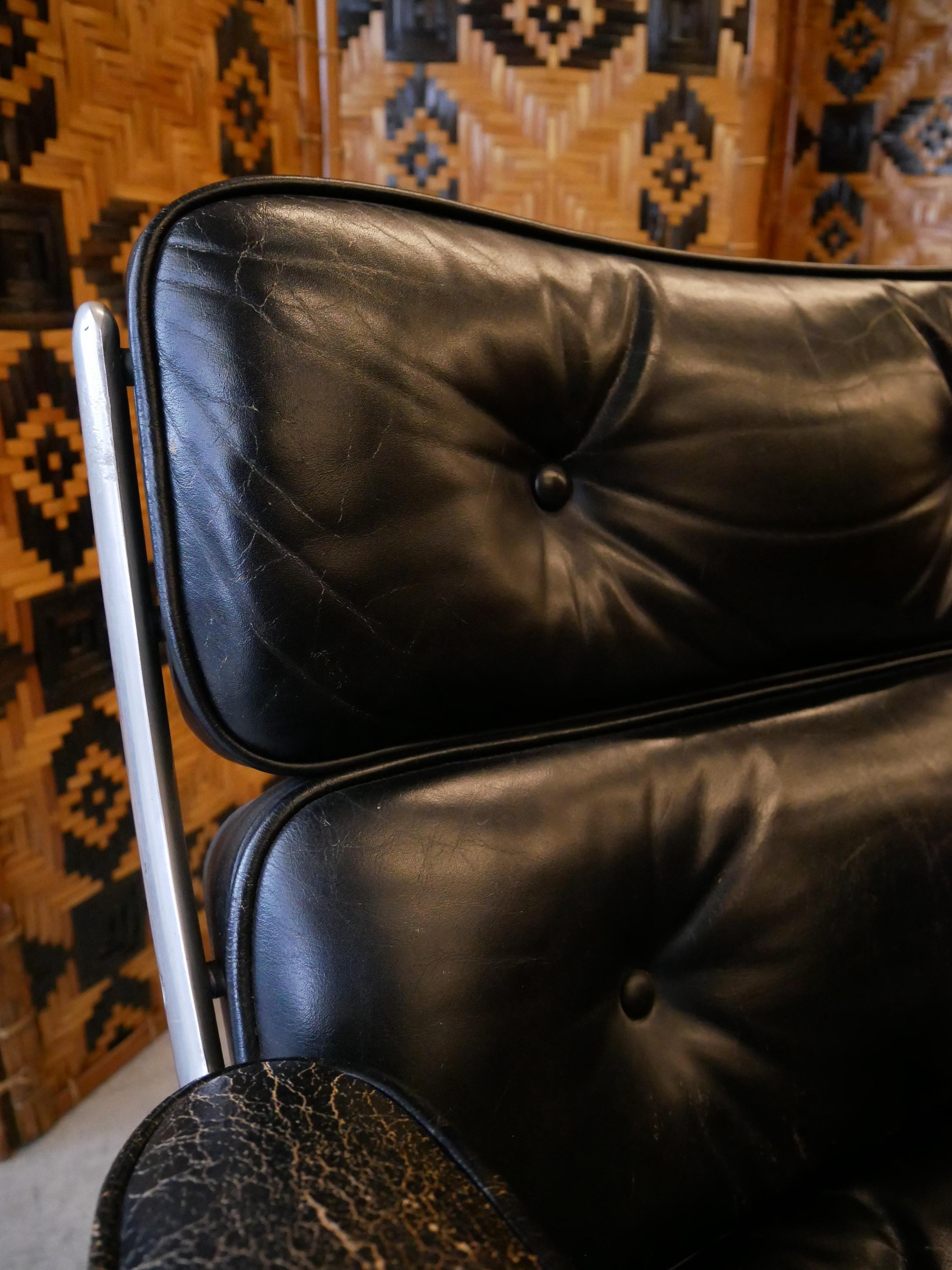 Vintage Time Life Lobby ES105 Stuhl von Charles und Ray Eames für Herman Miller im Angebot 12