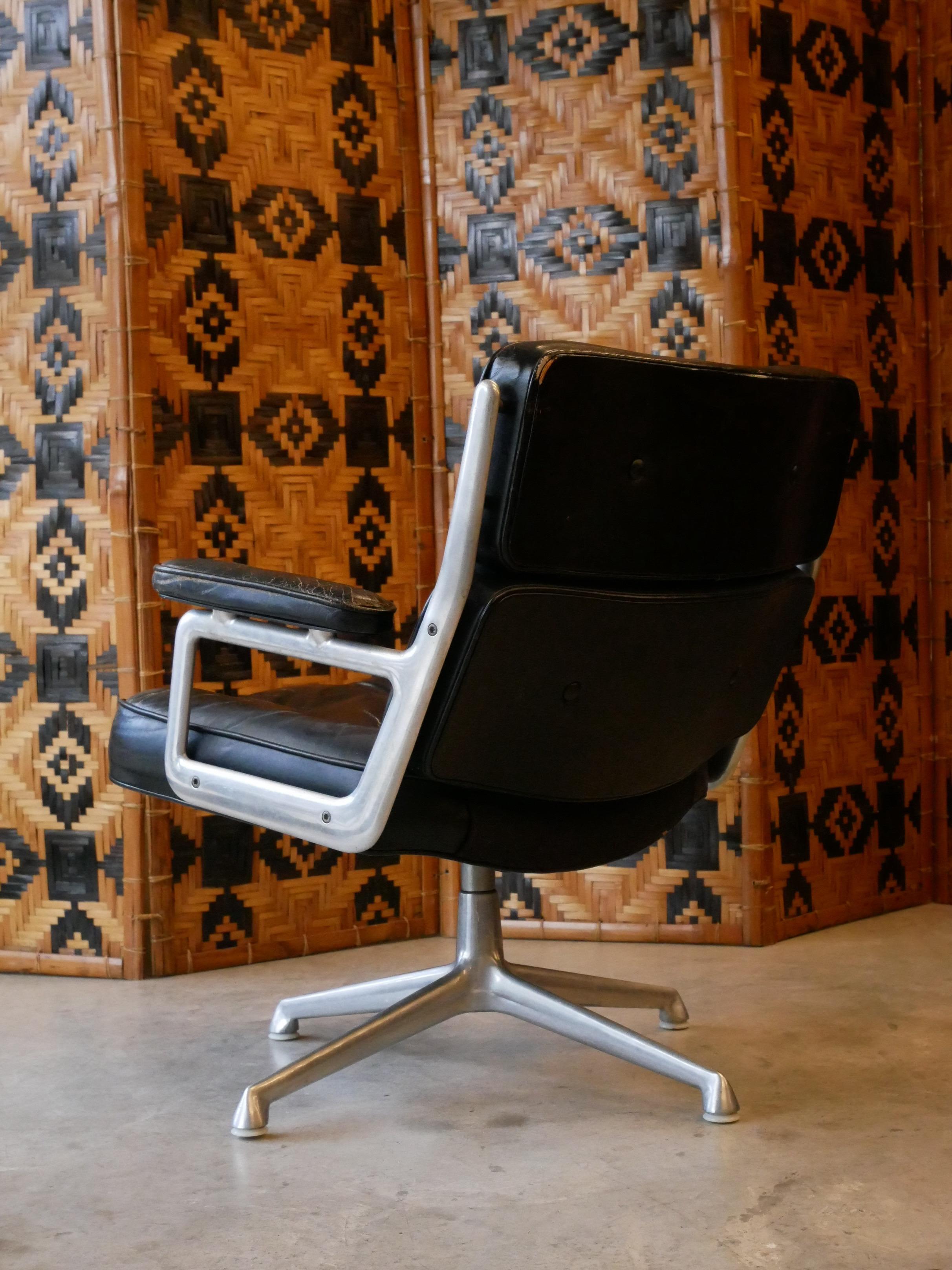 Vintage Time Life Lobby ES105 Stuhl von Charles und Ray Eames für Herman Miller (Mitte des 20. Jahrhunderts) im Angebot