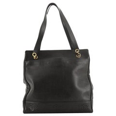 Vintage Timeless Pocket Chain Shoulder Bag Caviar Large