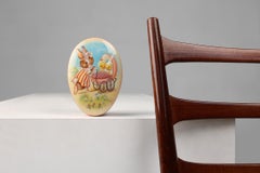 Lattina Cote d'Or pasquale d'epoca con coniglio e anatre, Belgio anni '30