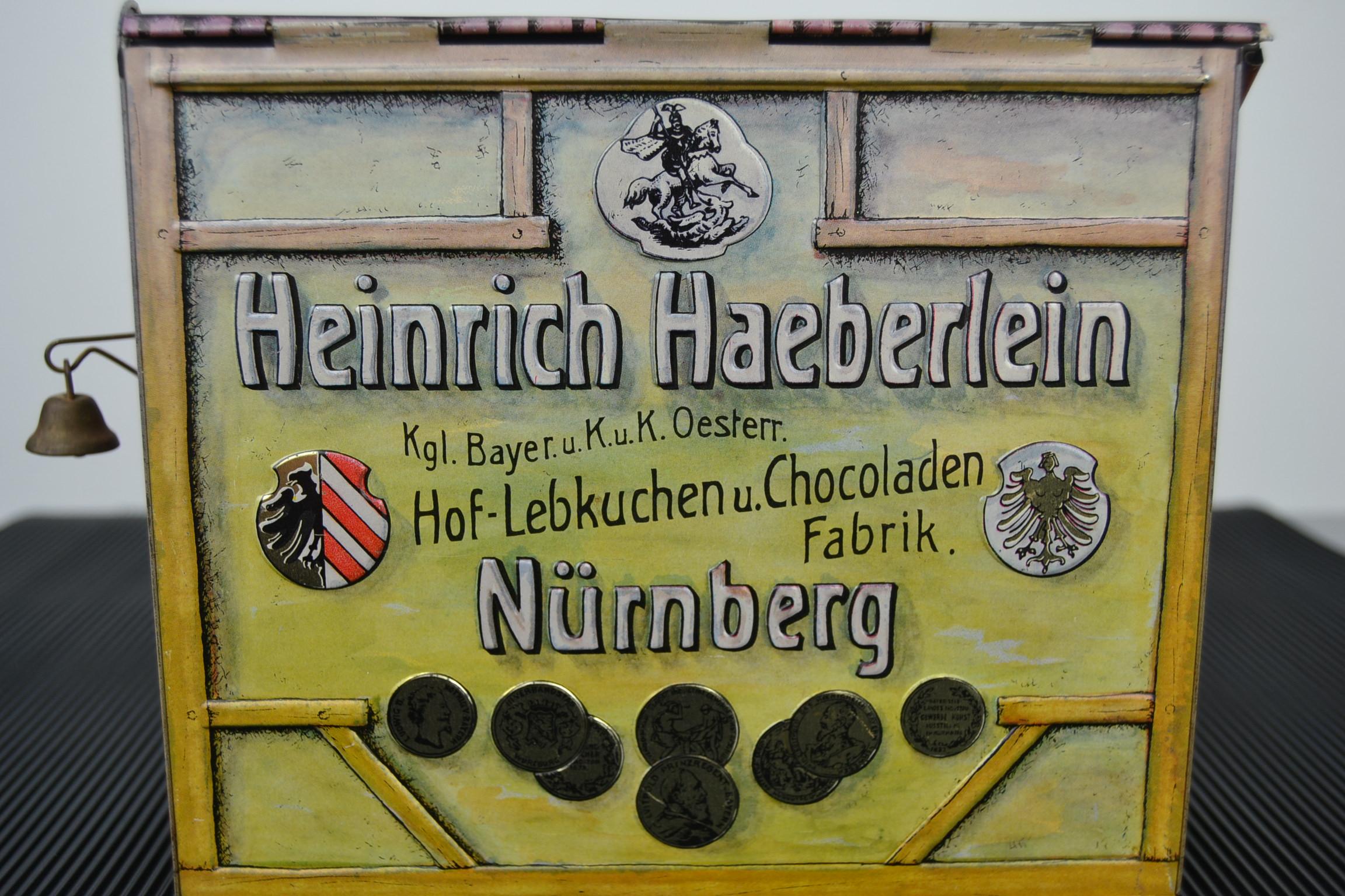 Vintage Tin House Storage Box, Heinrich Haeberlein-Nurnberg, Germany, 1980s 4