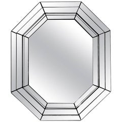 Vintage Tin Octagon Mirror