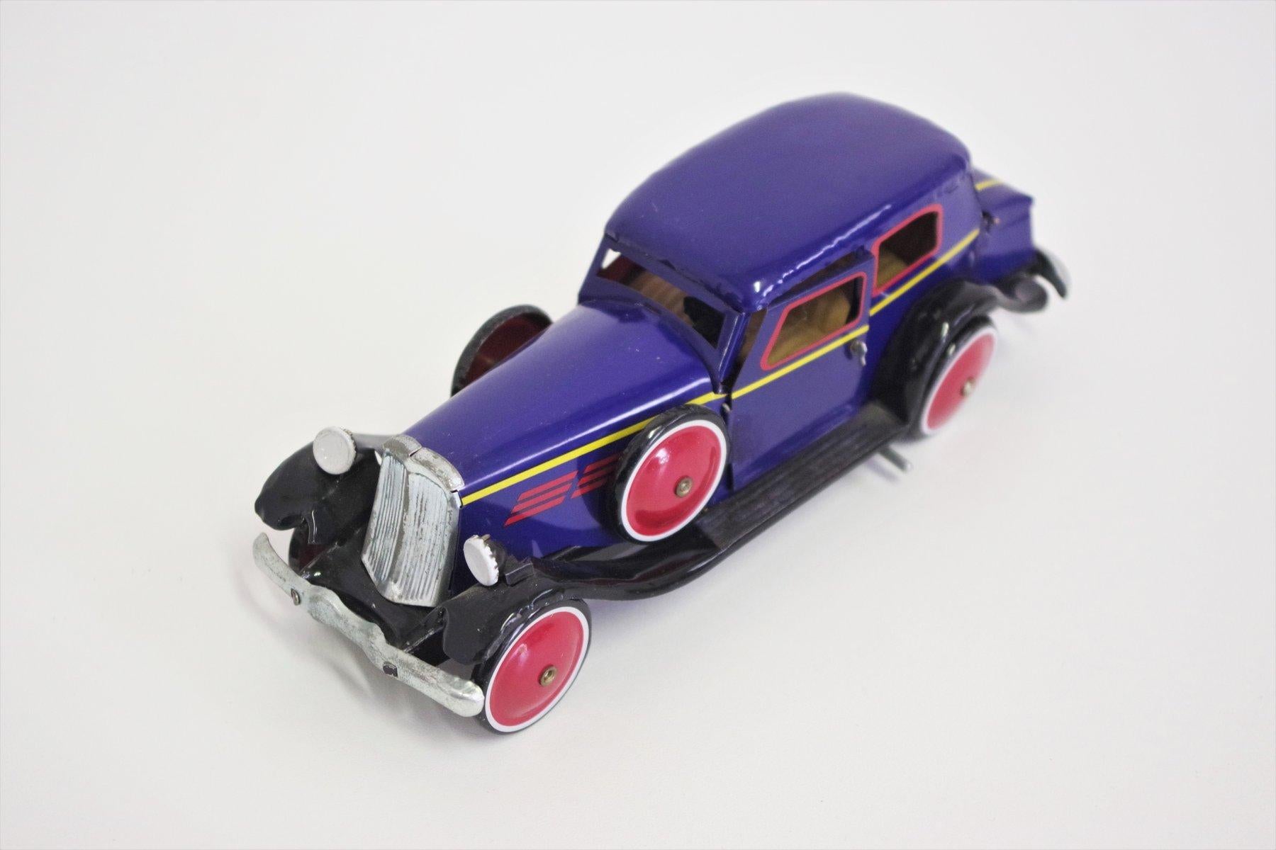 Vintage Tin Toy Car, 1990s - Retro Collectible Charm For Sale 1