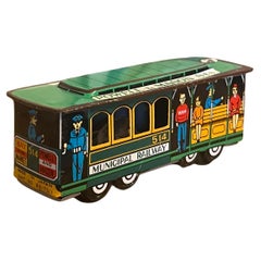 Vintage Tin Toy Train Trolley Car Powell & Mason Sts. Municipal Railway 514