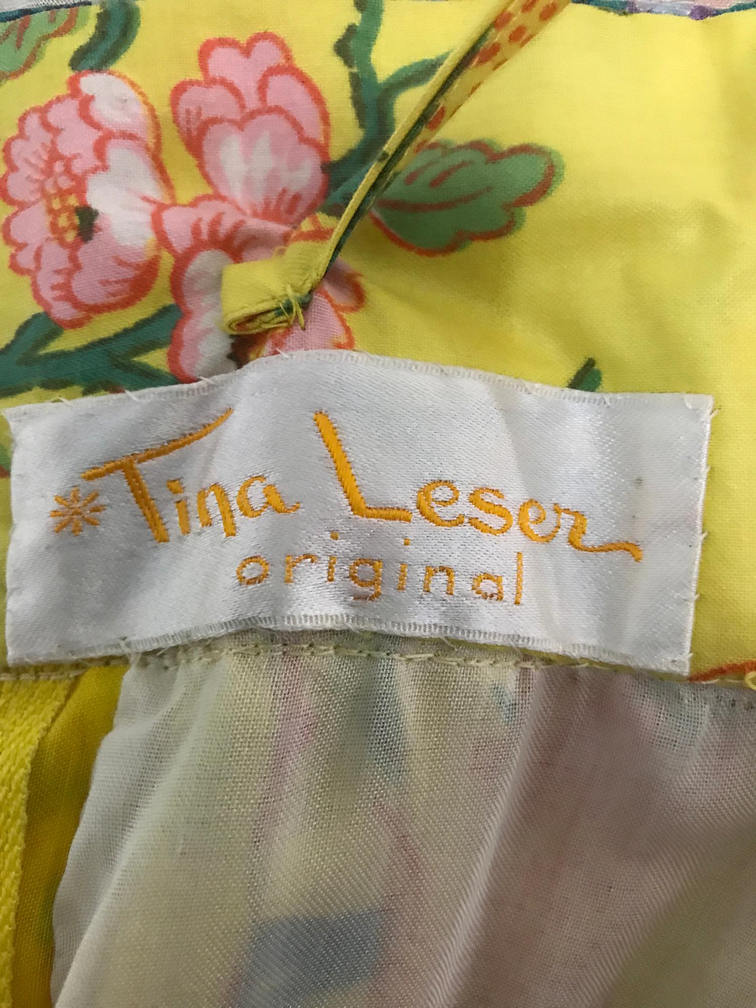 Vintage Tina Leser Original Sequin Citrus Bright Maxi Skirt and Blouse 1960s 3
