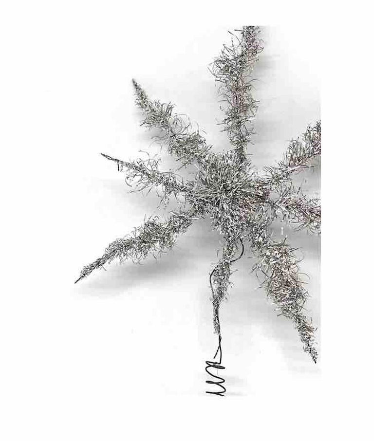Vintage Tinsel Star Christmas Tree Topper German at 1stDibs