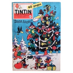 Vintage Tintin Magazine No. 532 New Year Issue 1959 Illustrated Comic - 2C77