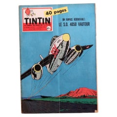 Vintage Tintin Magazine No. 537 February 1959 Illustrated Comic Journal - 2C80
