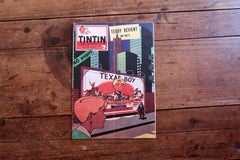 Vintage Tintin Magazine No. 555 June 1959 French Comic Journal Hergé Era - 2C61