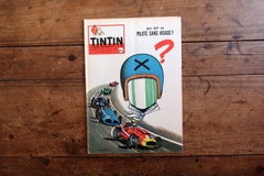 Vintage Tintin Magazine No. 557 June 1959 French Comic Book Hergé Racing - 2C67