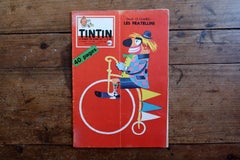 Vintage Tintin Magazine No. 558 July 1959 French Comic Journal Fratellini - 2C65