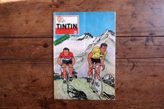 Vintage Tintin Magazine No. 563 August 1959 French Comic Cycling Cover - 2C70