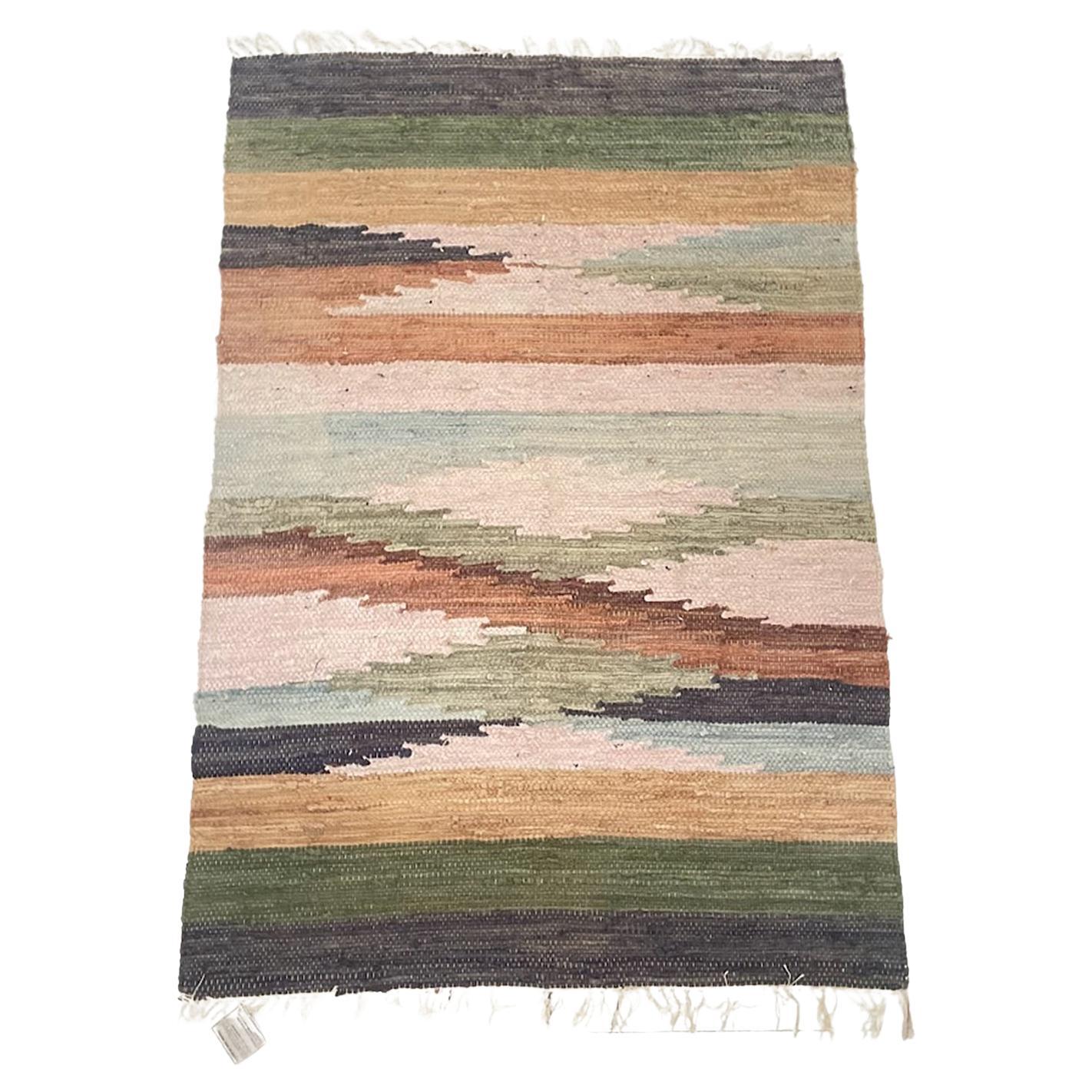 Vintage Tisca Handmade Rug 1980s