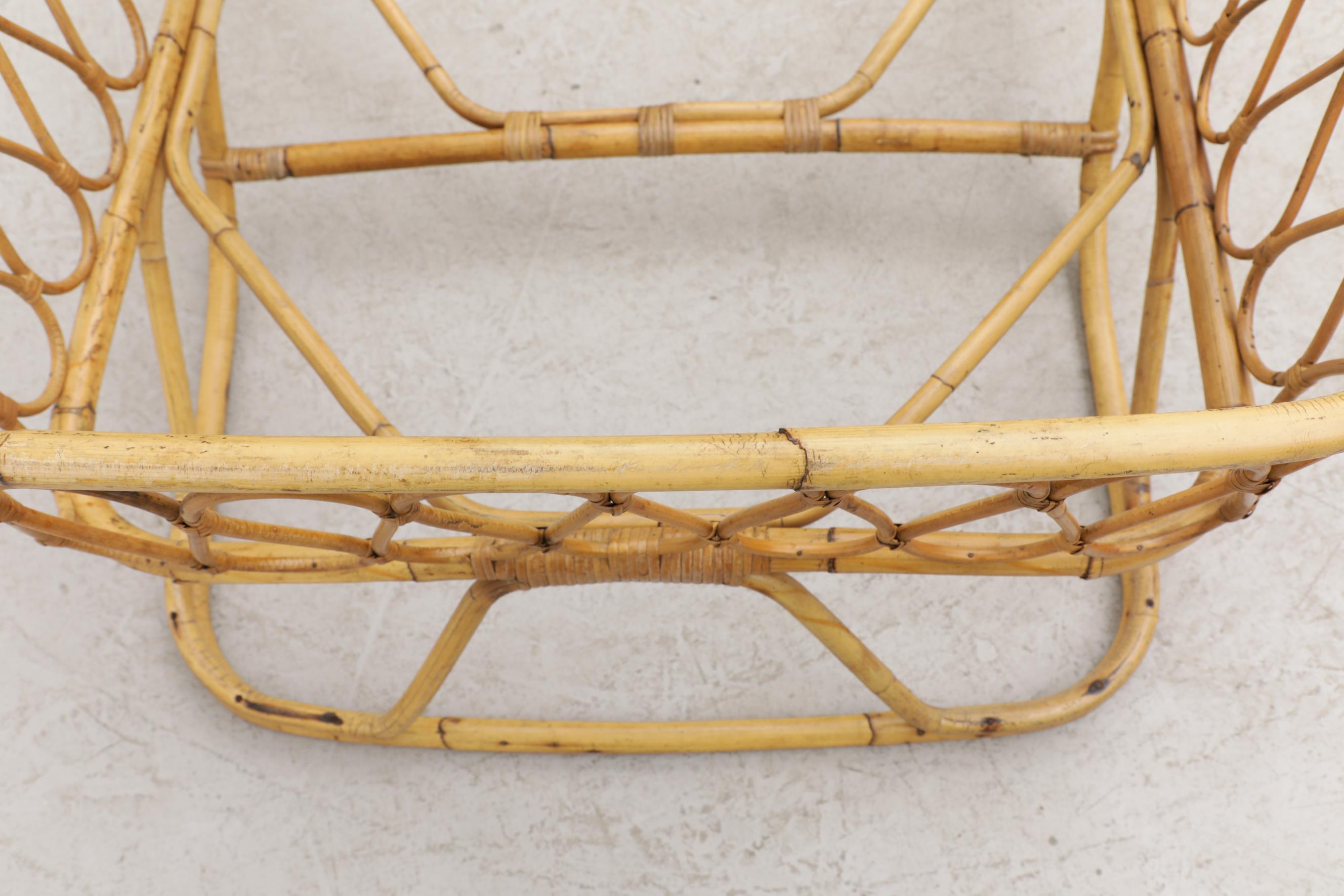 Vintage Sconosciuto Bambus Schlitten-Tagesbett-Rahmen im Angebot 8
