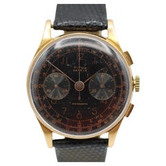Vintage Titus 18k Gold Chronograph – 1950s Classic Watch
