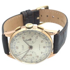 Vintage Titus Genève Swiss Chronograph – 18ct Rose Gold