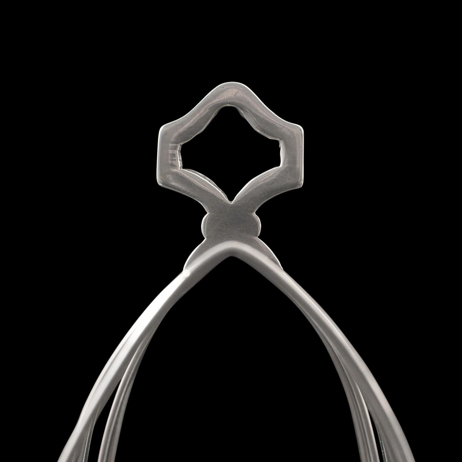 Vintage Toast Rack, Englisch, Silber, Frühstück Stand, Hallmarks, Viners, 1932 im Angebot 4