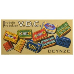 Vintage Tobacco Advertising Sign, Belgium, 1950s