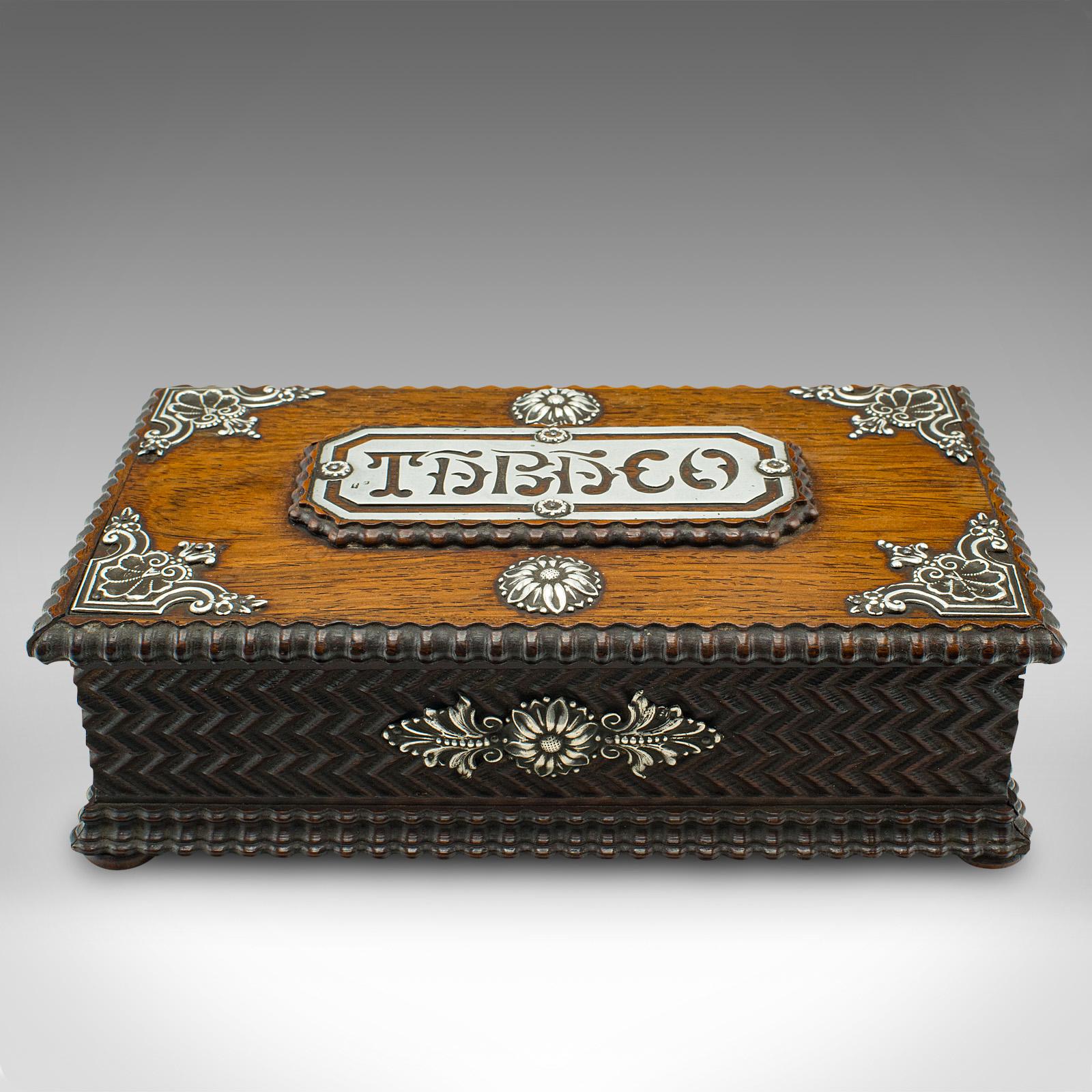 Mid-Century Modern Boîte à tabac portugaise, bois de citronnier, c. 1940 en vente