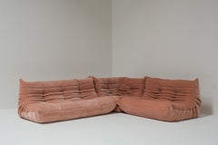 Vintage-Togo-Set von Michel Ducaroy, neu gepolstert mit Pierre Frey-Textil
