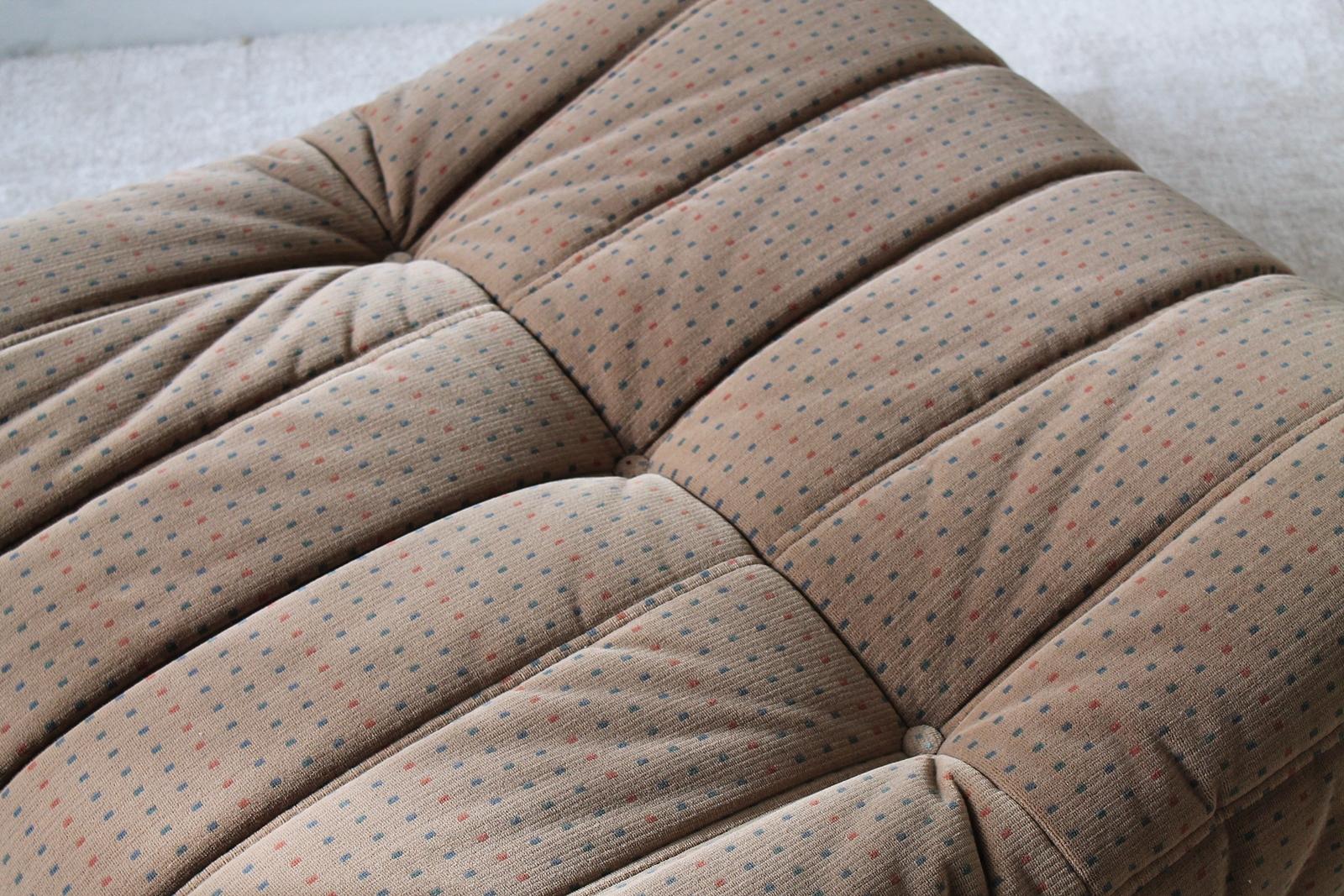 Vintage Togo Velvet Sofa Set by Michel Ducaroy for Ligne Roset France 2