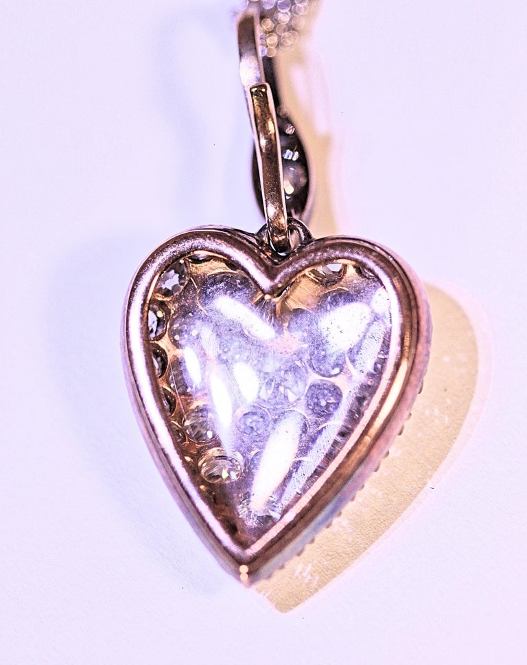 Vintage Token of Love Locket Old European Cut Diamonds ...