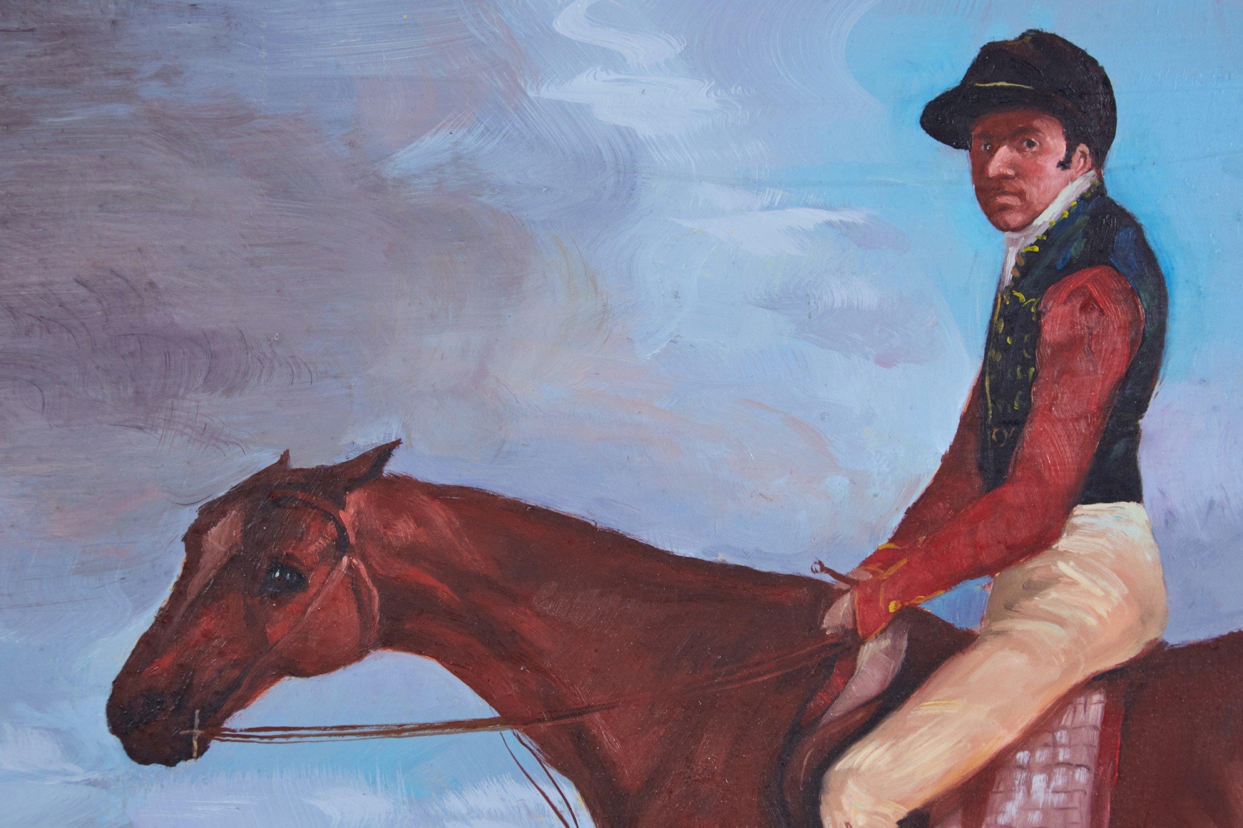 mid century horse painting