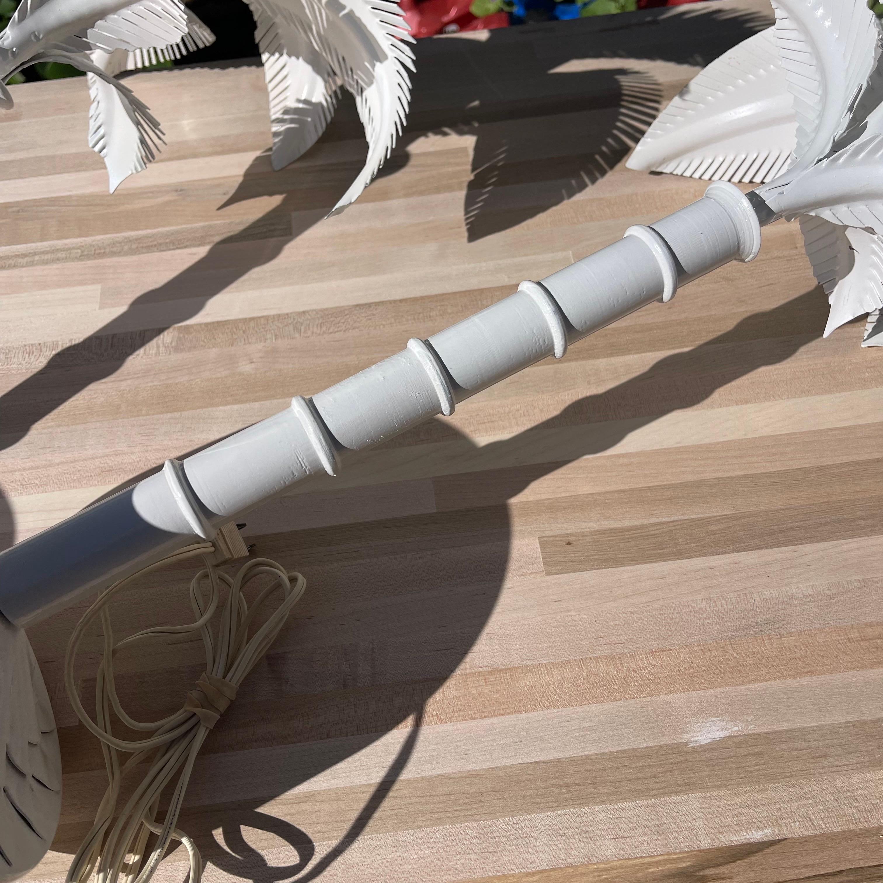 Vintage Tole Painted Metal Palm Tree Form Table Lamps, a Pair For Sale 14