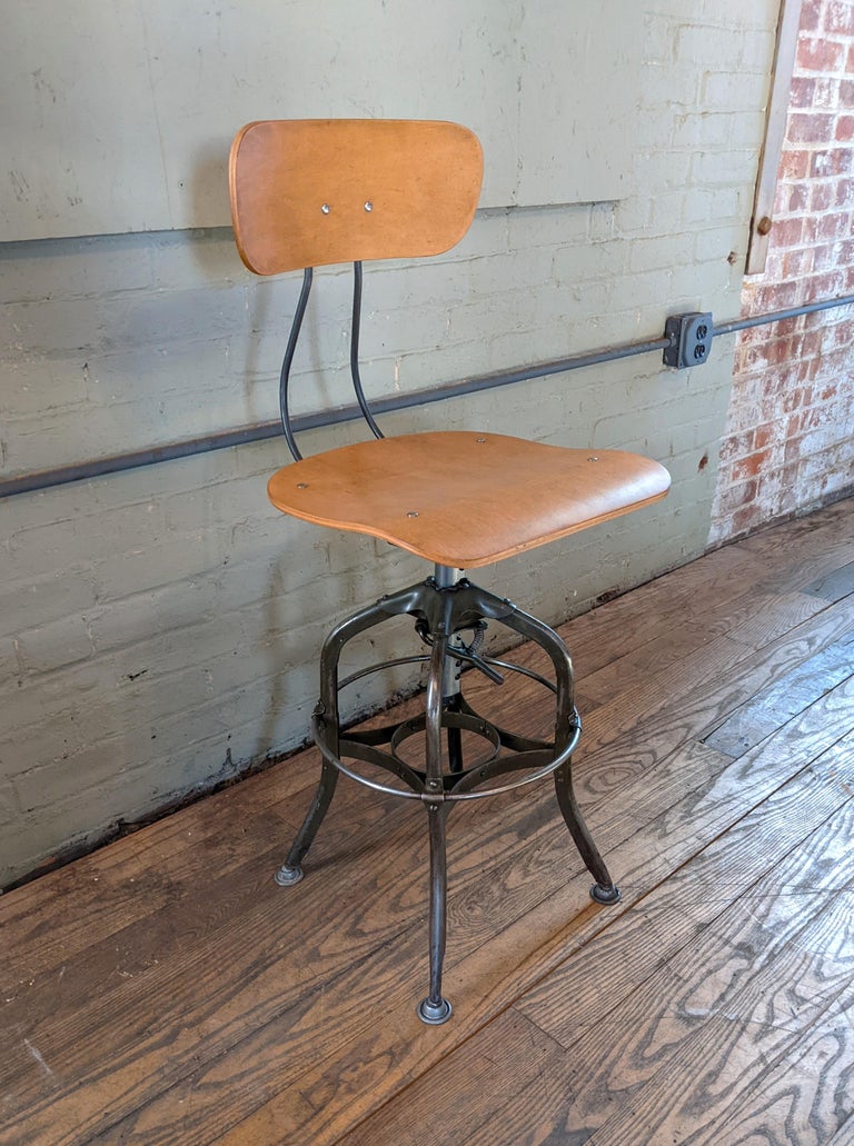 Vintage Toledo Adjustable Stool For Sale at 1stDibs