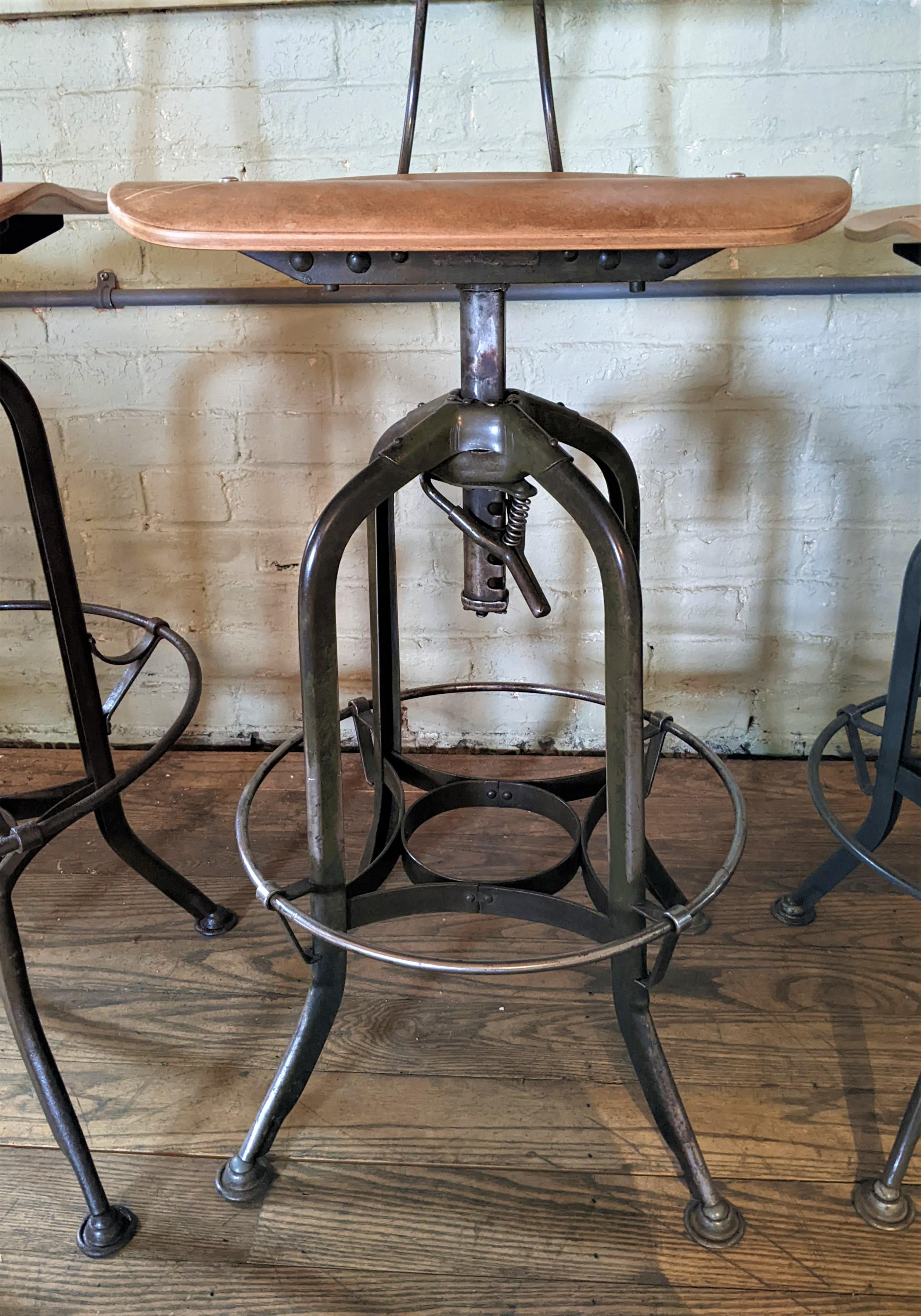 Vintage Toledo Adjustable Stools 5