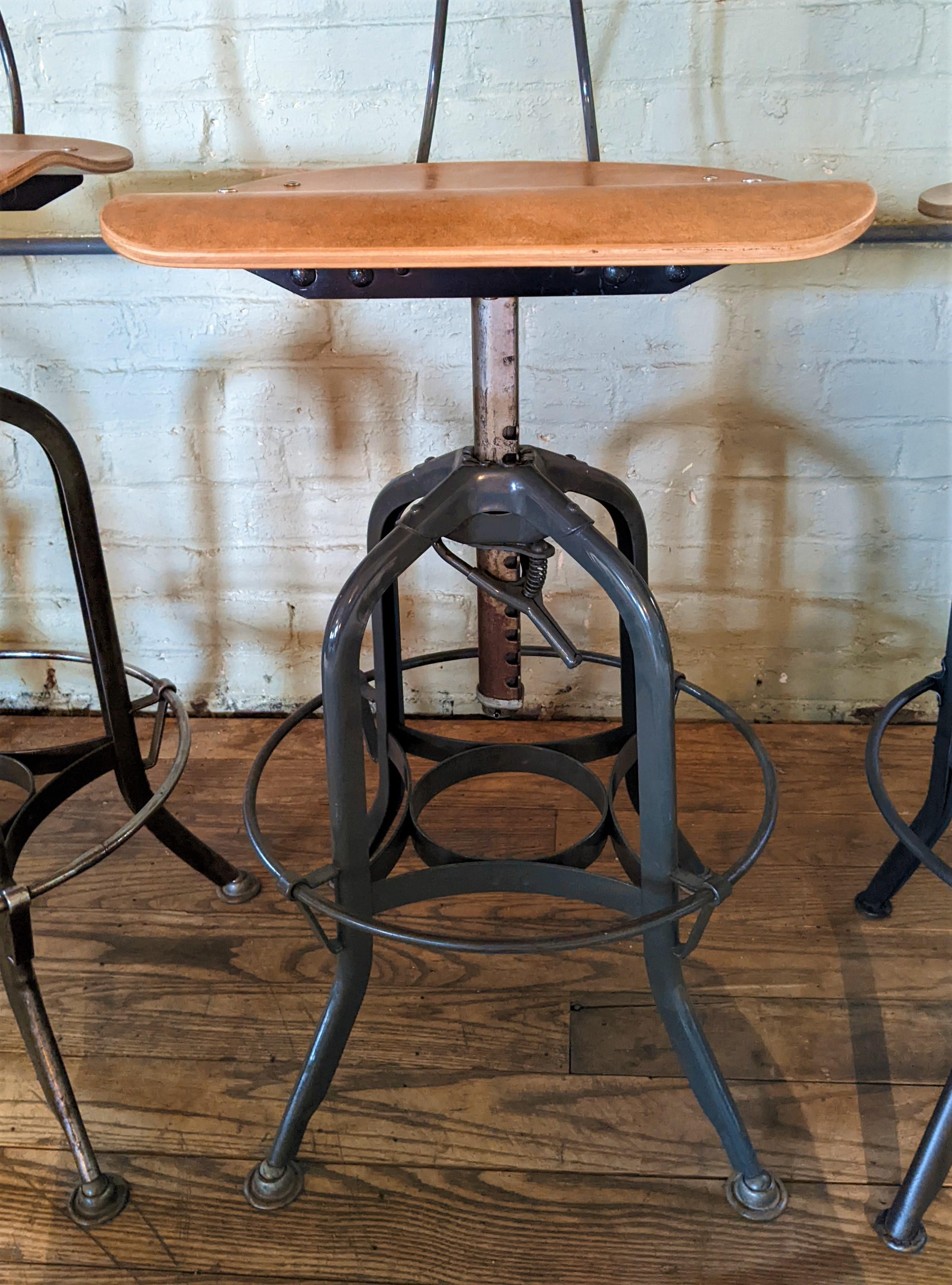Vintage Toledo Adjustable Stools 6