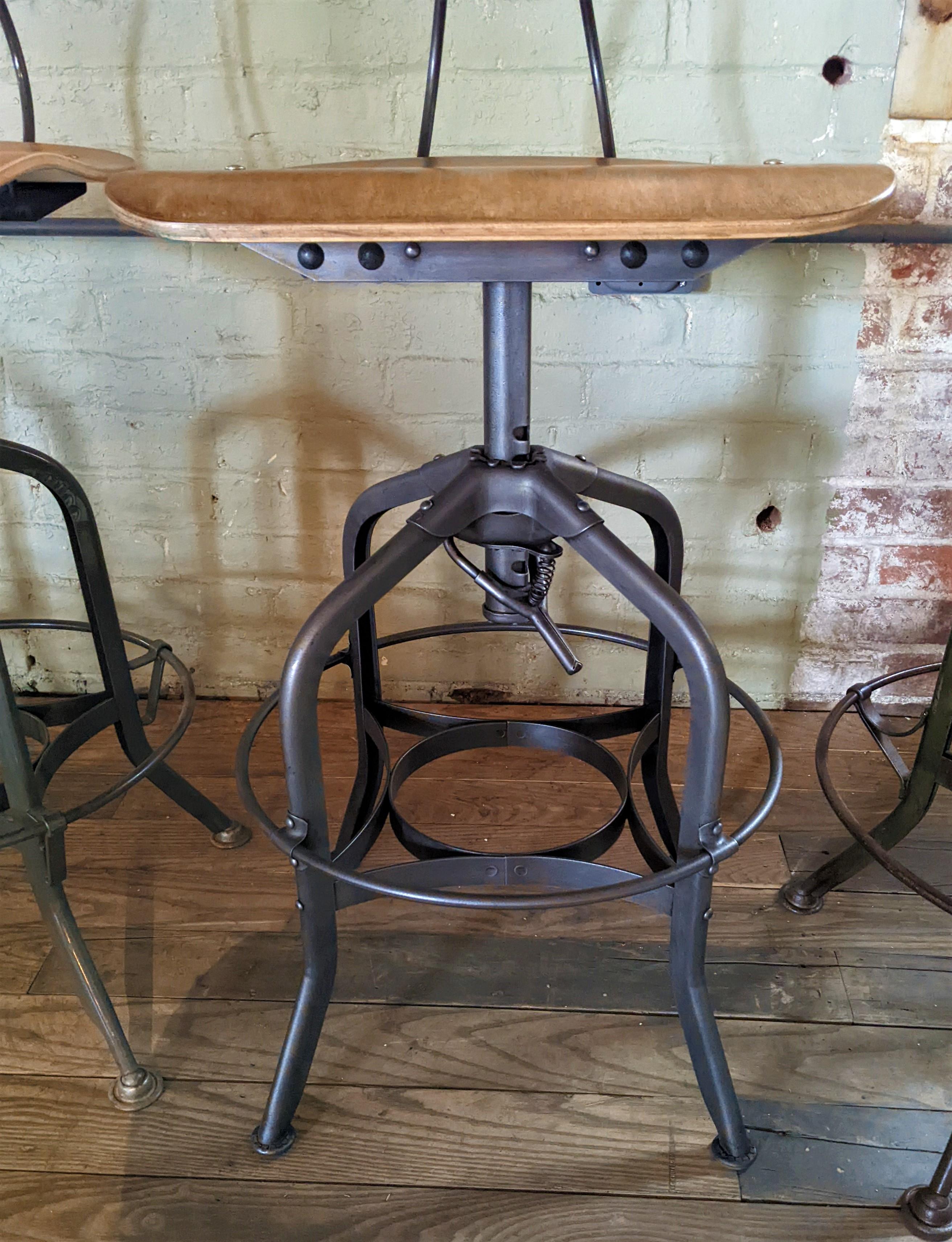 Vintage Toledo Adjustable Stools 7