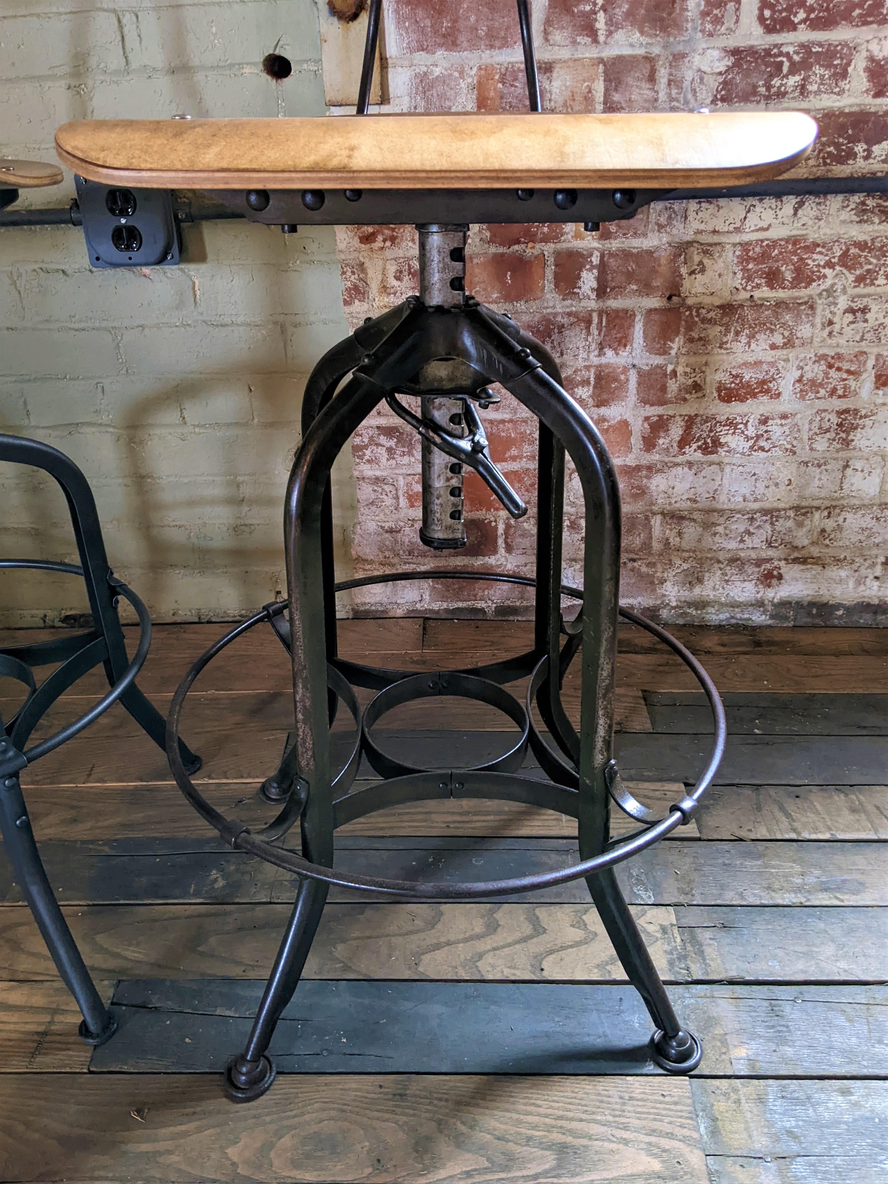 Vintage Toledo Adjustable Stools 8