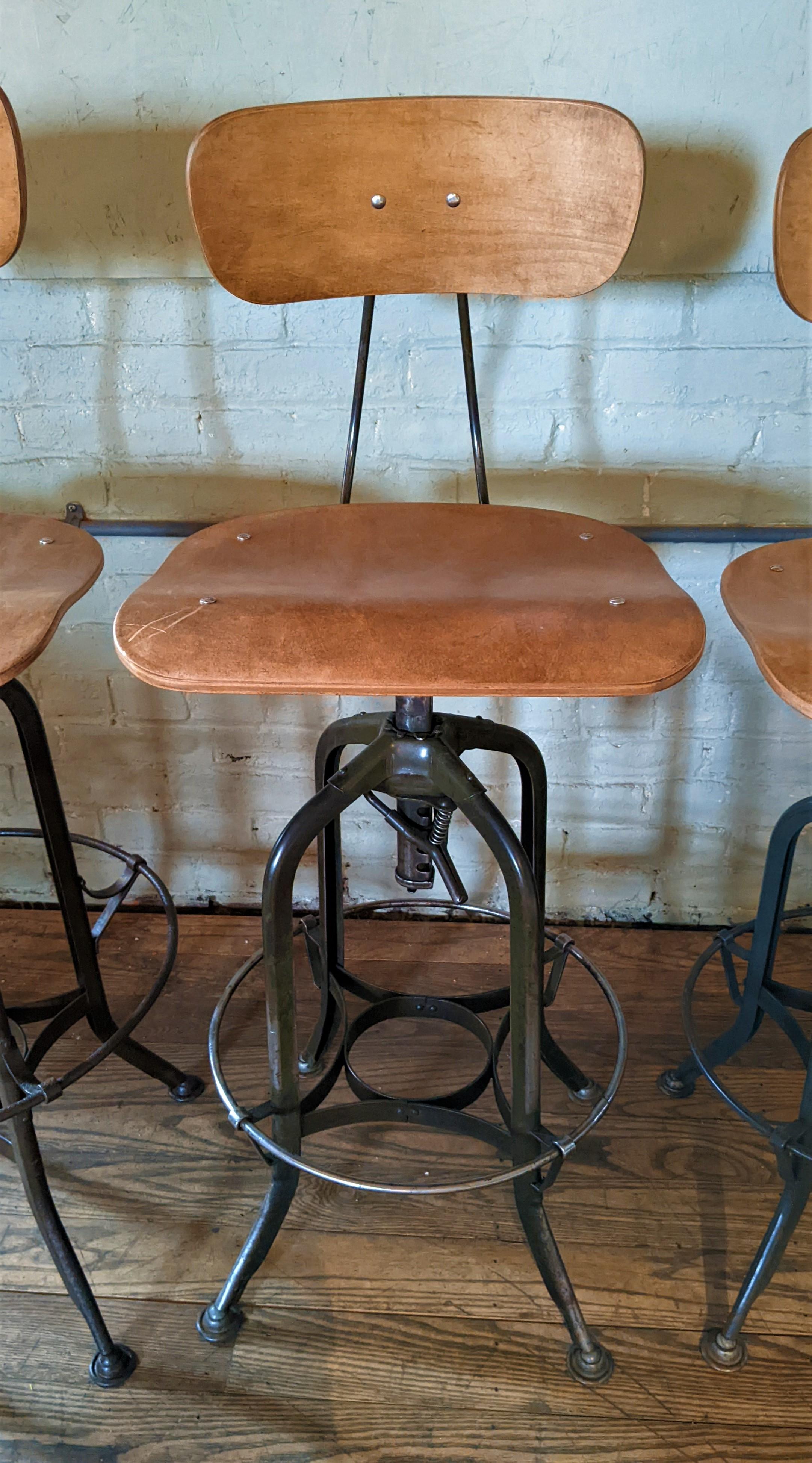 20th Century Vintage Toledo Adjustable Stools