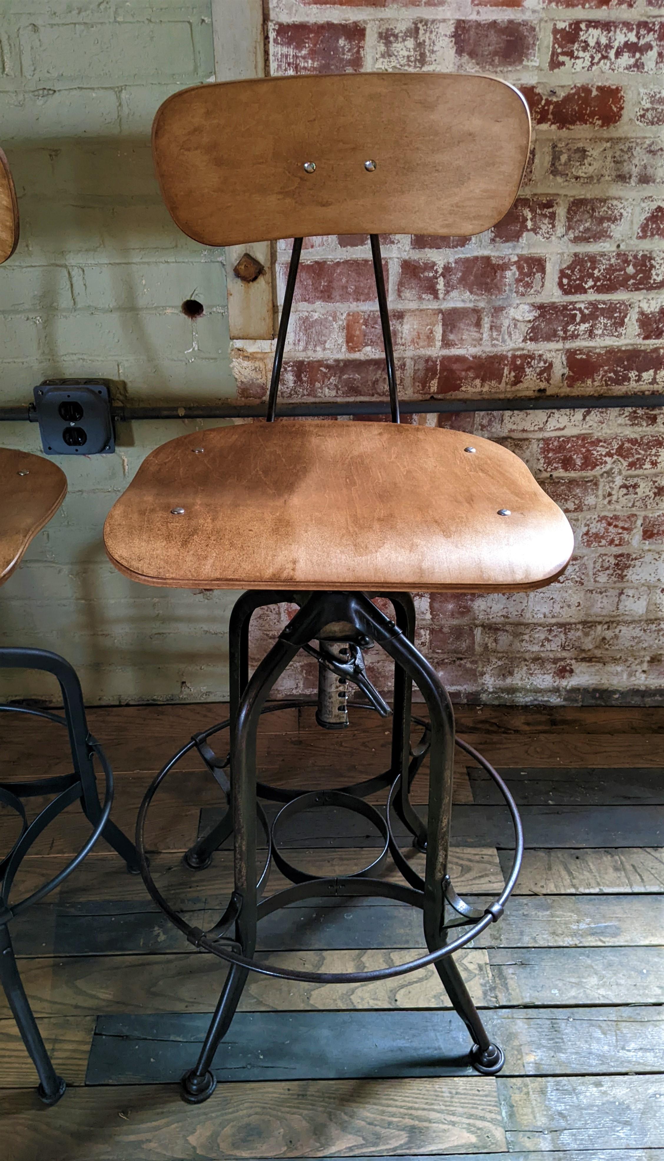Vintage Toledo Adjustable Stools 2