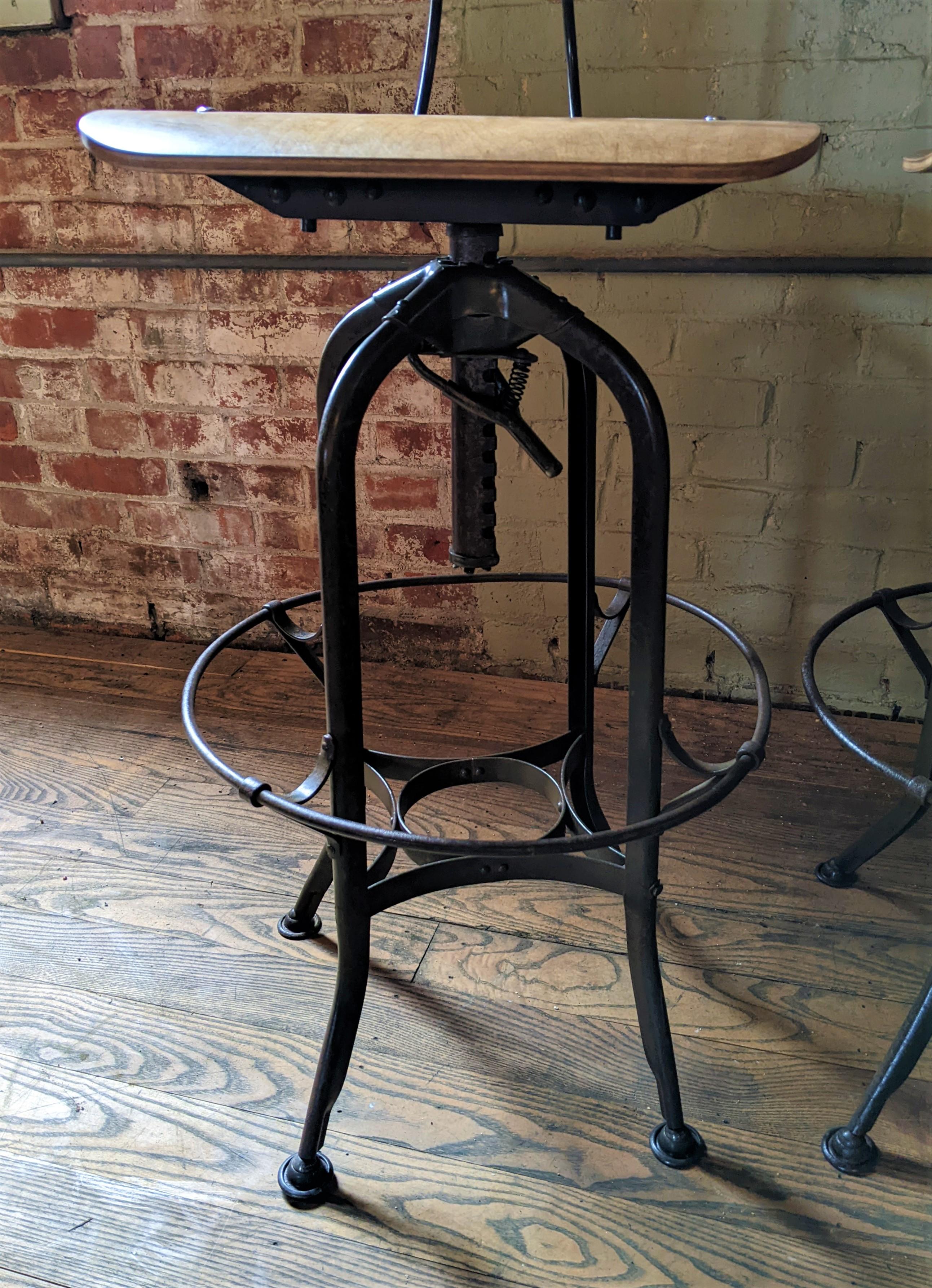 Vintage Toledo Adjustable Stools 3
